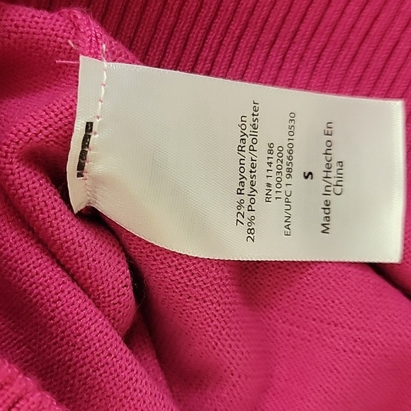 Juicy Couture Women's Pink  And Red Cotton Blend Sweater Sz Small NWT - Picture 6 of 7